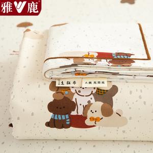 Yalu Простыня 160х230 см для кровати 1.2 м, 100% хлопок, цвет Mengxiong Party