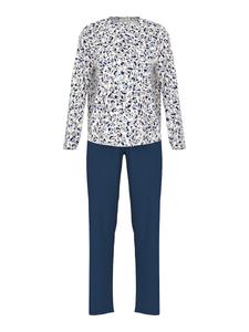 Пижама Mey Soft Leo, неоново-синий/темно-синий