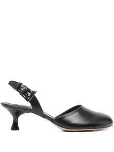 Босоножки с ремешком на пятке Open Yy, черный