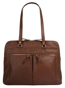 Портфель Betty Barclay, натуральная кожа, цвет Cognac