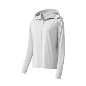 Защитная одежда от солнца Unisex XIAOYEHEZI, свободного кроя с капюшоном, туманно-розовый