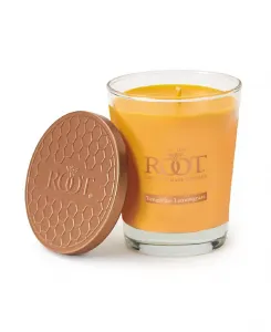 Большая свеча в стеклянной банке с ароматом мандарина и лемонграсса Root Candles, mandarin