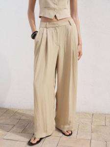 Брюки Deia Mid Rise Straight Mango, Light Beige