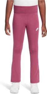 Брюки Nike Kids Classic High-Waisted Flared Leggings, цвет Sweet Beet/White