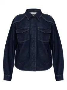 Джинсовая рубашка с карманами Gestuz, синий