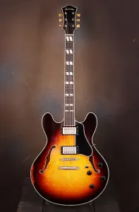 Полуакустическая гитара Eastman T59/V Sunburst с звукоснимателями Lollar Custom Imperial, совершенно новая