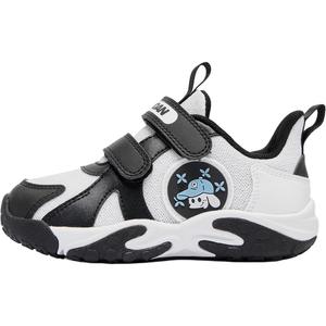 QIAODAN Антискользящие износостойкие низкие туфли для малышей черно-белые