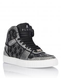 Высокие кроссовки Carson Monogram Strass Philipp Plein, черный