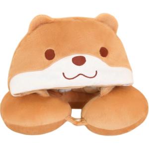 Happy Fish Bear Head Cap Hats & Caps Cute Animal Brown Bear Hooded U Shaped Neck Protection Doll Products