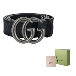 GUCCI Тонкий ремень GG Marmont, Black