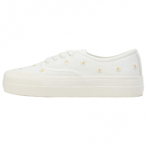 ZARA Низкие женские кроссовки белого цвета