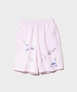 libi se mi to/Ribi Se Mi To Шорты в полоску с принтом "Океан" (женские)