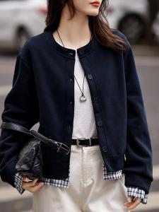 Женский топ в стиле многослойной куртки-поло Doux Belle, цвет Navy