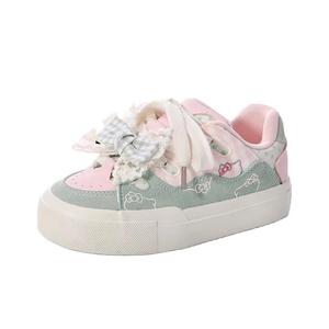 Низкие женские скейтерские кеды Little Red Man, бежевый