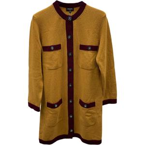 CHANEL 21k платье с длинными рукавами женское brown