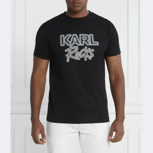 Футболка стандартного кроя с круглым вырезом Karl Lagerfeld, черный