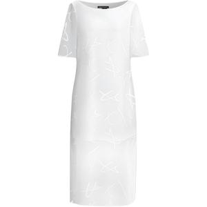 Прозрачное платье миди ARMANI EXCHANGE, белый