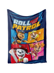 Мягкое одеяло Roll With The Patrol синего цвета Paw Patrol