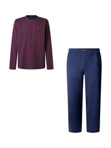 Длинная пижама Hackett London, Royal Blue/Dark Purple