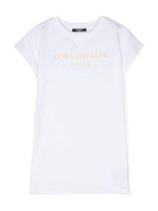Balmain Kids футболка с логотипом, белый