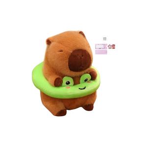 Надувной круг капибара лето капибара мышь плюшевая кукла высота 22см AOLETU