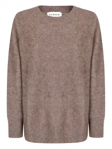 Свитер с круглым вырезом P.A.R.O.S.H., коричневый