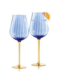 Набор из 2 универсальных бокалов для вина Posh Qualia Glass, синий