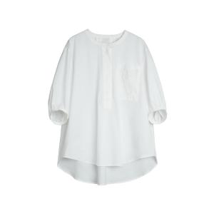 ELLE Футболка Women's White Crew Neck Moderate
