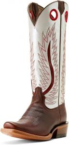 Ariat Womens Futurity Fort Worth Truly Taupe 14 In Top Cowgirl Boot, Rich Java/Pearly White