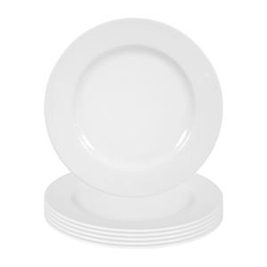 Сельтманн Вайден обеденная тарелка Обеденная тарелка Rondo/Liane Ø 25 см, набор из 6 белых Seltmann Weiden, белый