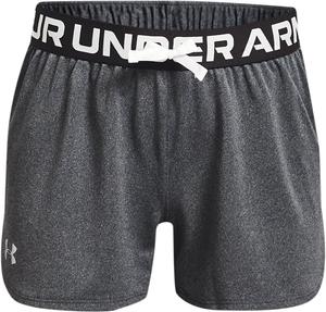 Шорты Under Armour Girls Play Up Solid Shorts, Pitch Gray Light Heather (012)/Metallic Silver