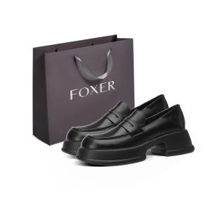 FOXER Лоферы женские черные
