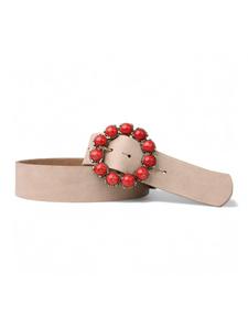 Мужской кожаный ремень серо-коричневого цвета FRONHOFER