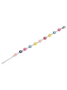 Adeliás Женский браслет - браслет из нержавеющей стали, 17 см, серебристый