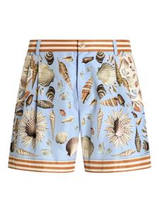 Dolce & Gabbana шорты с принтом, синий