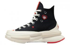 Converse Run Star Legacy Cx Hi Y2K Heart женские кроссовки черно-белые, цвет Black White