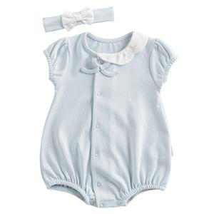 Light Blue Spring Birds Короткий комбинезон и повязка на голову Andy Wawa