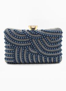 Клатч с жемчужным декором KOKO COUTURE, синий