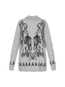 Женский свитер светло-серого цвета usha FESTIVAL