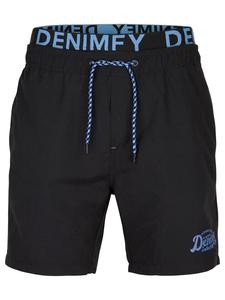 Шорты DENIMFY Short DFNeo regular/straight, черный