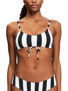 Верх бикини ESPRIT Oberteil, черный/белый