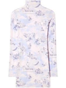 Off-White платье мини Fresco, розовый