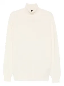 Свитер с высоким воротником Dell'Oglio, белый