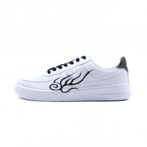 XTEP Кроссовки Air Force One нескользящие, износостойкие, легкие, низкие, унисекс черно-белые, цвет Black White