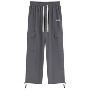 Повседневные брюки Unisex Moderate Straight Fit Jeep, темно-серый