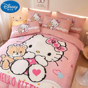 Disney Комплект постельного белья из 4 предметов, простыня, пододеяльник, 2 наволочки, 180 см