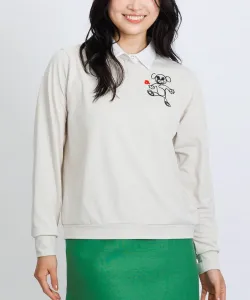 Быстросохнущая рубашка-поло с вышивкой в виде цепочки Archivio, цвет Beige(019)