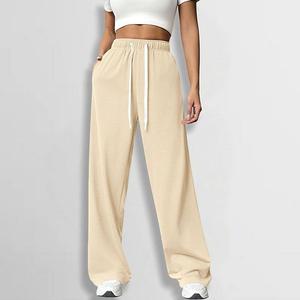 Женские спортивные брюки с завязкой на талии, мягкие и эластичные, для отдыха Clearflower, Beige