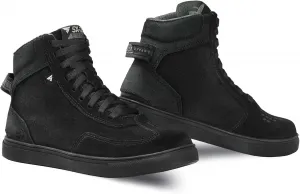 Мотоциклетные ботинки SHIMA SX-2 EVO для мужчин - дышащие, усиленные кожаные мотоциклетные ботинки с поддержкой лодыжки, Black