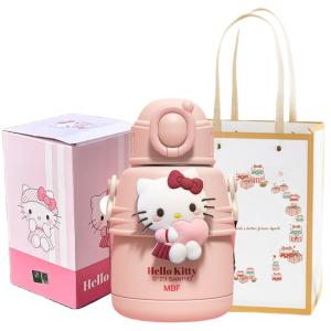 Hello kitty hello kitty кружка, cinnamoroll термостакан из нержавеющей стали 600 мл Sanrio, Hello Kitty Doll Water Cup + Gift Bag